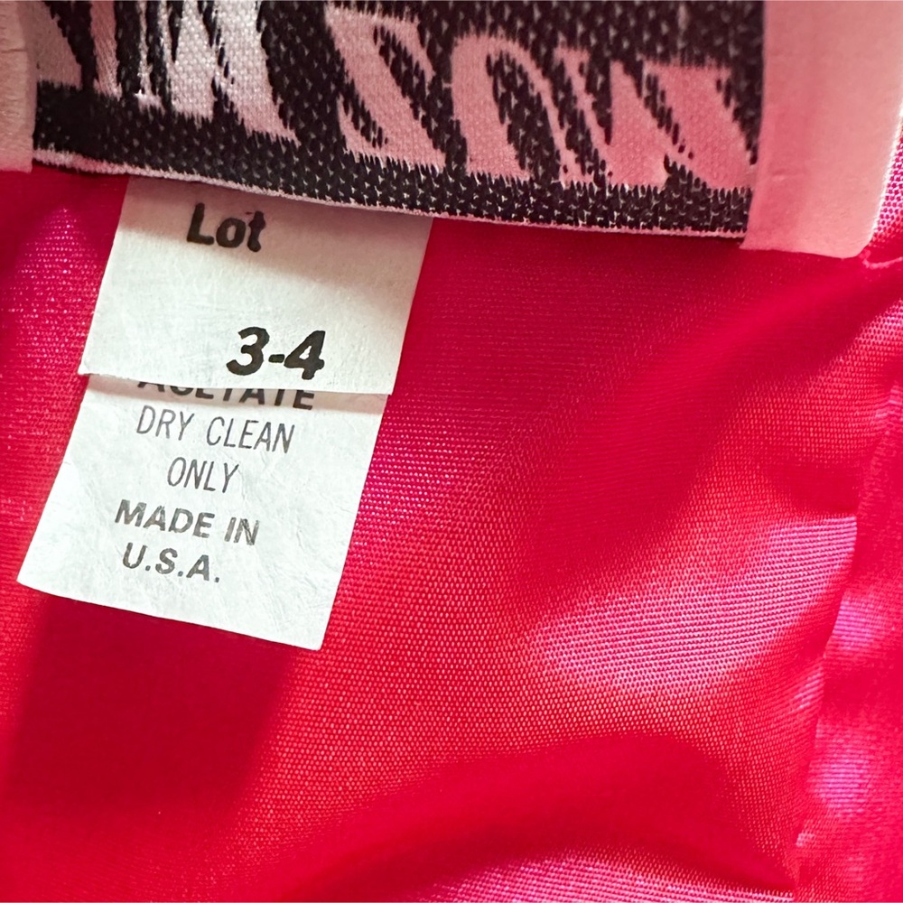 Deadstock Vintage 1980s Prom Dress Barbie Pink Colorshift Off-Shoulder Gown NWT - Picture 11 of 14